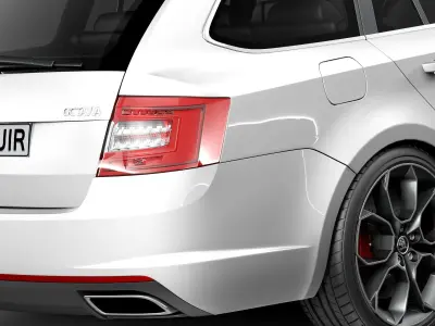 Skoda Octavia RS combi 2014 3D model