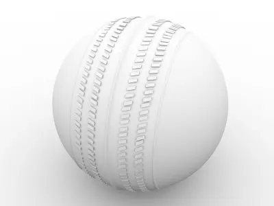 Local  Cricket Ball with Grip around it  Low Poly Low-poly 3D model