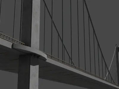 Istanbul Bridge 3D model 3D model