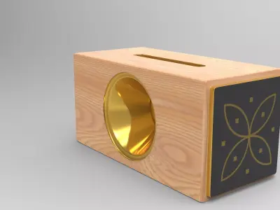 Tique Phone Holder Low-poly 3D model