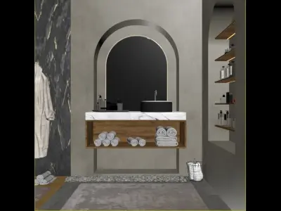 Interior - Bathroom - 100323 3D model