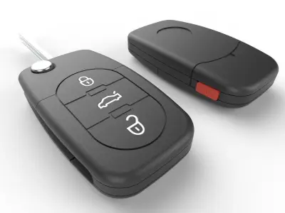 Car key Model 6 Low-poly 3D model