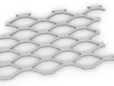 Audi honeycomb grill 3D print - Wabengrill - Wabengitter -  3D print model