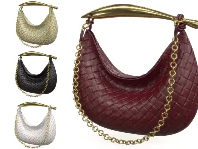 Bottega Veneta Sardine Chain Bag Low-poly 3D model