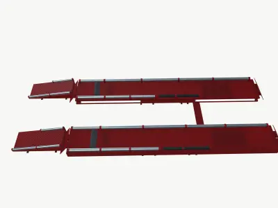 Hydraulic Scissor Lifter Car Truck 3D model