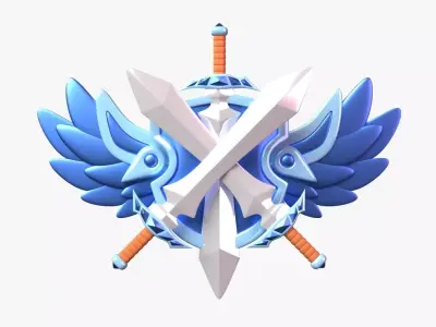 Platinum Tier 3D Illustration 3D model