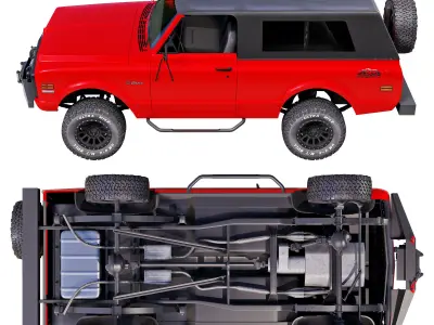 Chevrolet K5 blazer 1969 custom 3D model