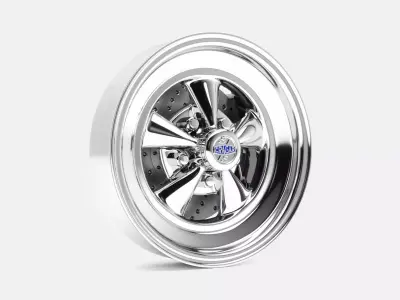 15x4 Cragar SS Wheel and Brake 3D print model