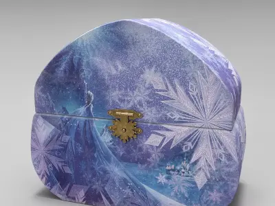 Frozen Elsa Musicbox Low-poly 3D model