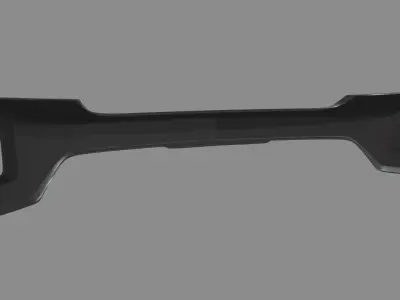 Front Bumper Chevrolet Silverado 2020 Low-poly 3D model