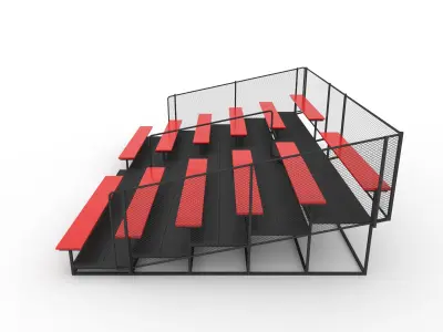 Bleachers 1 3D model