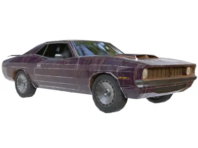 Cartoon car 03 Low-poly 3D model