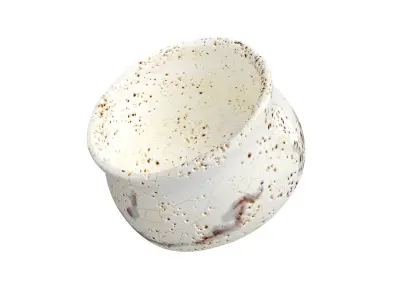 Handmade Ceramic Tea Bowl 3D model