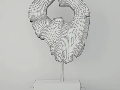 Tree Slice Tabletop Sculpture 3D model