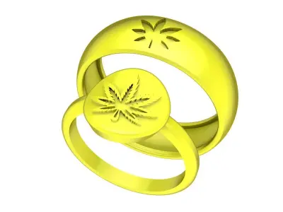 A6215 24K Fashion Wedding Ring 3D Model 3D print model