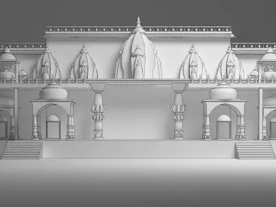 Indian Wedding Stage 3D model