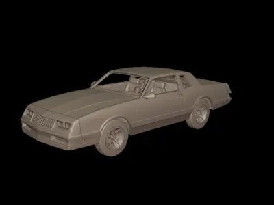 chevrolet monte carlo ss 1986 3D PRINT MODEL 3D print model