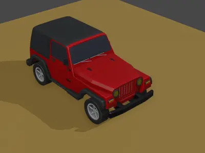 Jeep Wrangler 1995 3D model