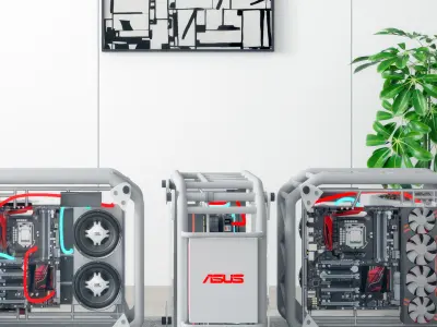 Computer Host Modern 3D model