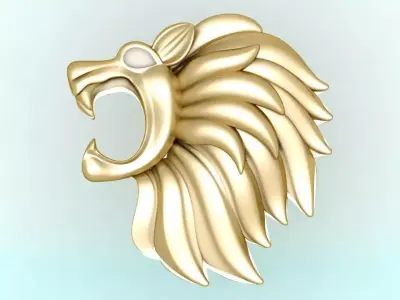 The lions face for jewelry 3D print model
