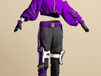 Girls sports model 3D model