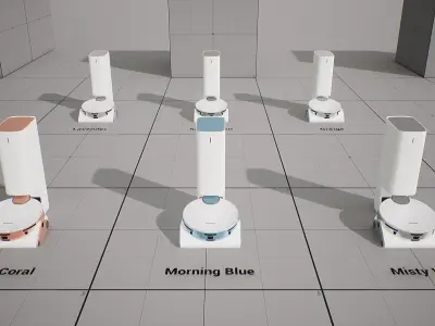 SAMSUNG Robot Cleaner - BESPOKE Z Bot Low-poly 3D model