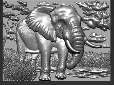 Elephant A46 3D print model