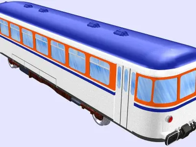 vt 26 diesel passenger railbus 3D model
