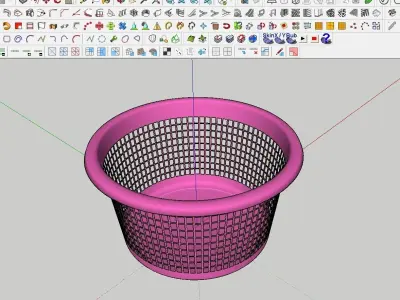 BASKET 02 Low-poly 3D model