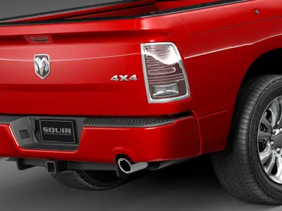 Dodge Ram Crew Cab Sport 2013 3D model