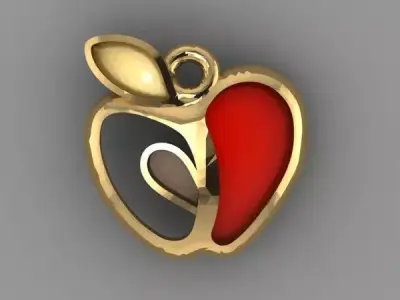 pendant apple 3D print model