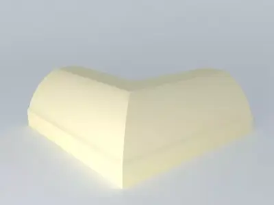 Ceiling inwards corner molding Free 3D model