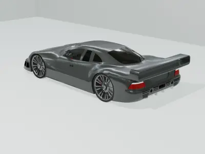 Mercedes-Benz CLK GTR 3D model by abduvahidovabdugaffar