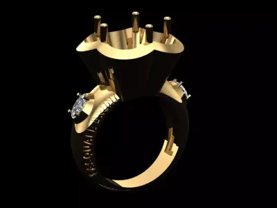 PASQUALE BRUNI RING 3D print model