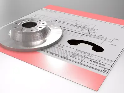 Braking disk Free 3D model