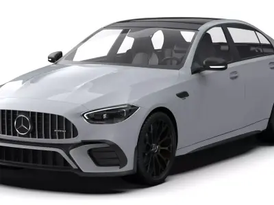 Mercedes Benz C63S AMG E Performance 2023 3D model