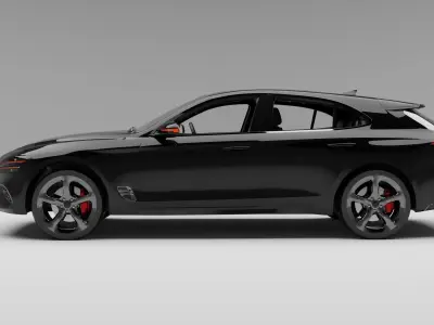 Hyundai-Genesis-G70-2024 with Interior 3D model