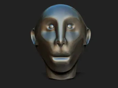 Monkey Head 3D Model Low-poly 3D model