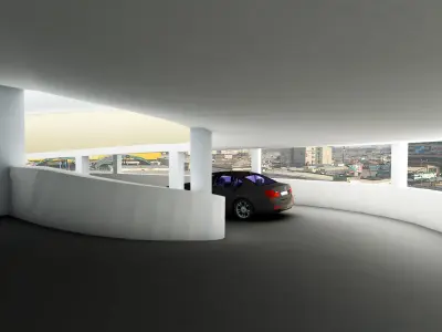 Car parking for 1256 cars of 10 floors  3D model