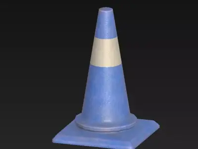 ConeTraffics traffic cone Low-poly 3D model