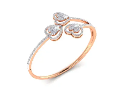 Women bracelet 3dm stl render detail 3D print model