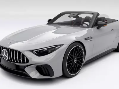 Mercedes-Benz AMG SL63 2022 Low-poly 3D model