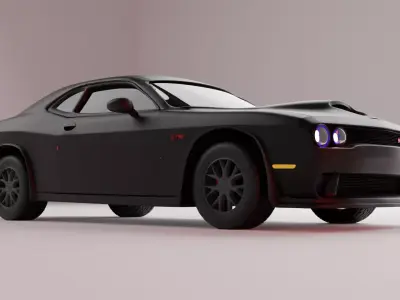 dodge car 2015 3D model
