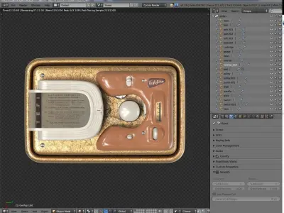 Tefifon vintage sewing machine 3D model