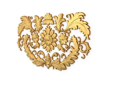 Classic carved decor ornament 420 3D model