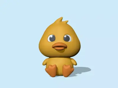 Cute Duck 3D print model