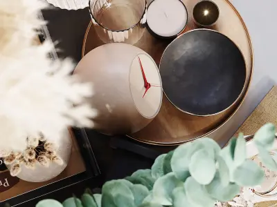 Decor Set 039 Low-poly 3D model