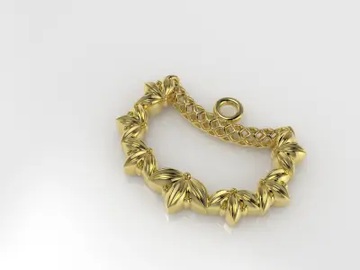 Leaf Necklace With Fusion 3D print model