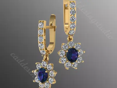 akr 3 Earrings 3D print  3D print model