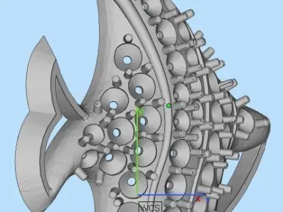 pendant dory fish 3D print model